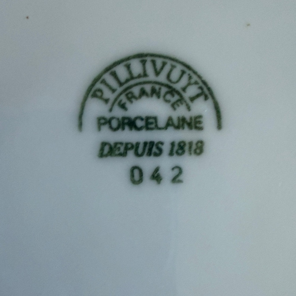 Porcelain French appetizer plates (3) - Picture 2 of 8